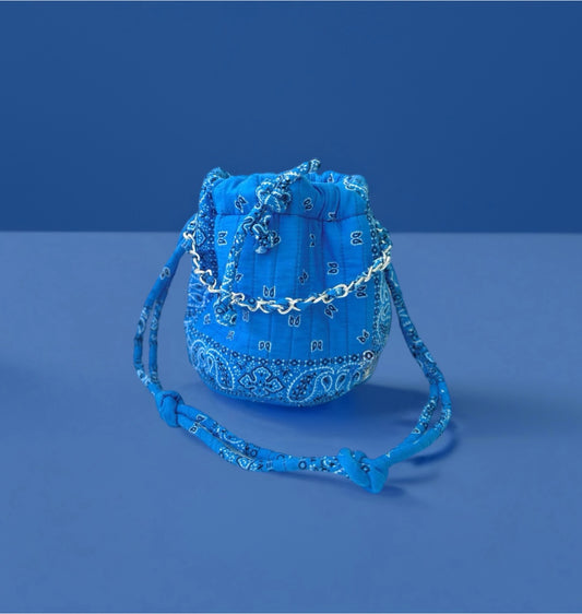 The Bucket Bag Blue NEW