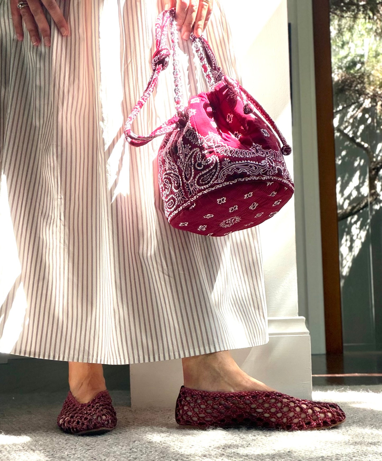 The Bucket Bag Burgundy - NEW COLOUR!